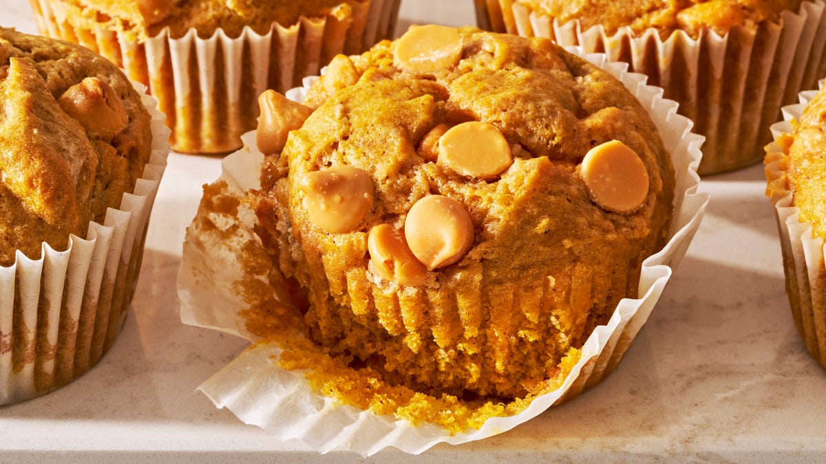 Video player poster image preview for Pumpkin Butterscotch Muffins Are The Ultimate Sweet Combo