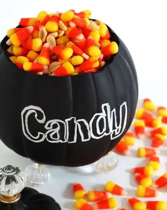 pumpkin carving ideas candy jar