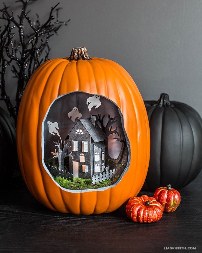 pumpkin carving ideas diorama