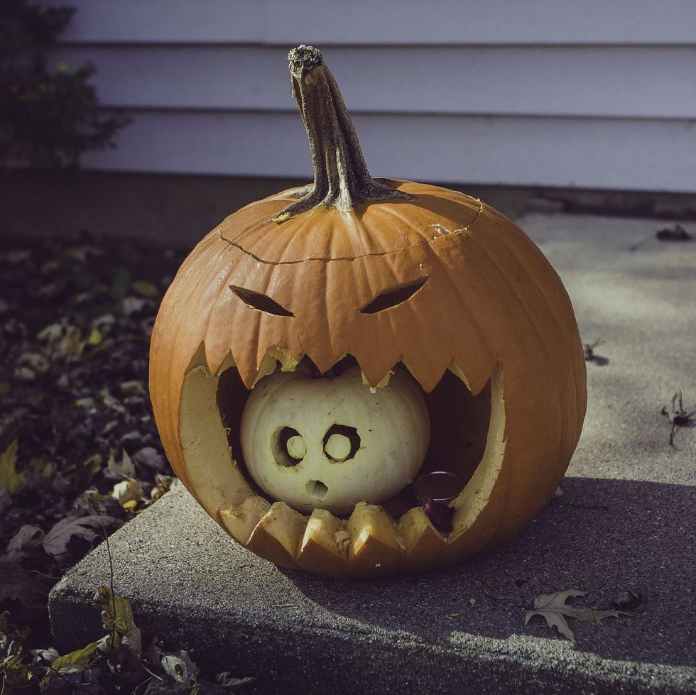 pumpkin carving ideas double