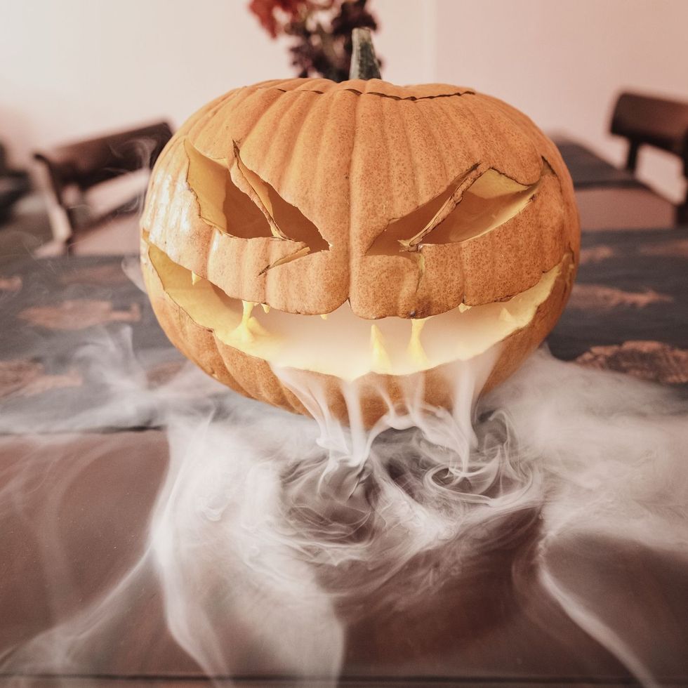 pumpkin carving ideas dry ice