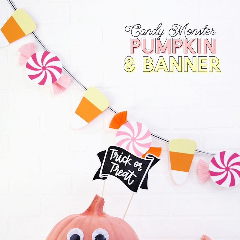 pumpkin carving ideas smiling candy bowl and sign