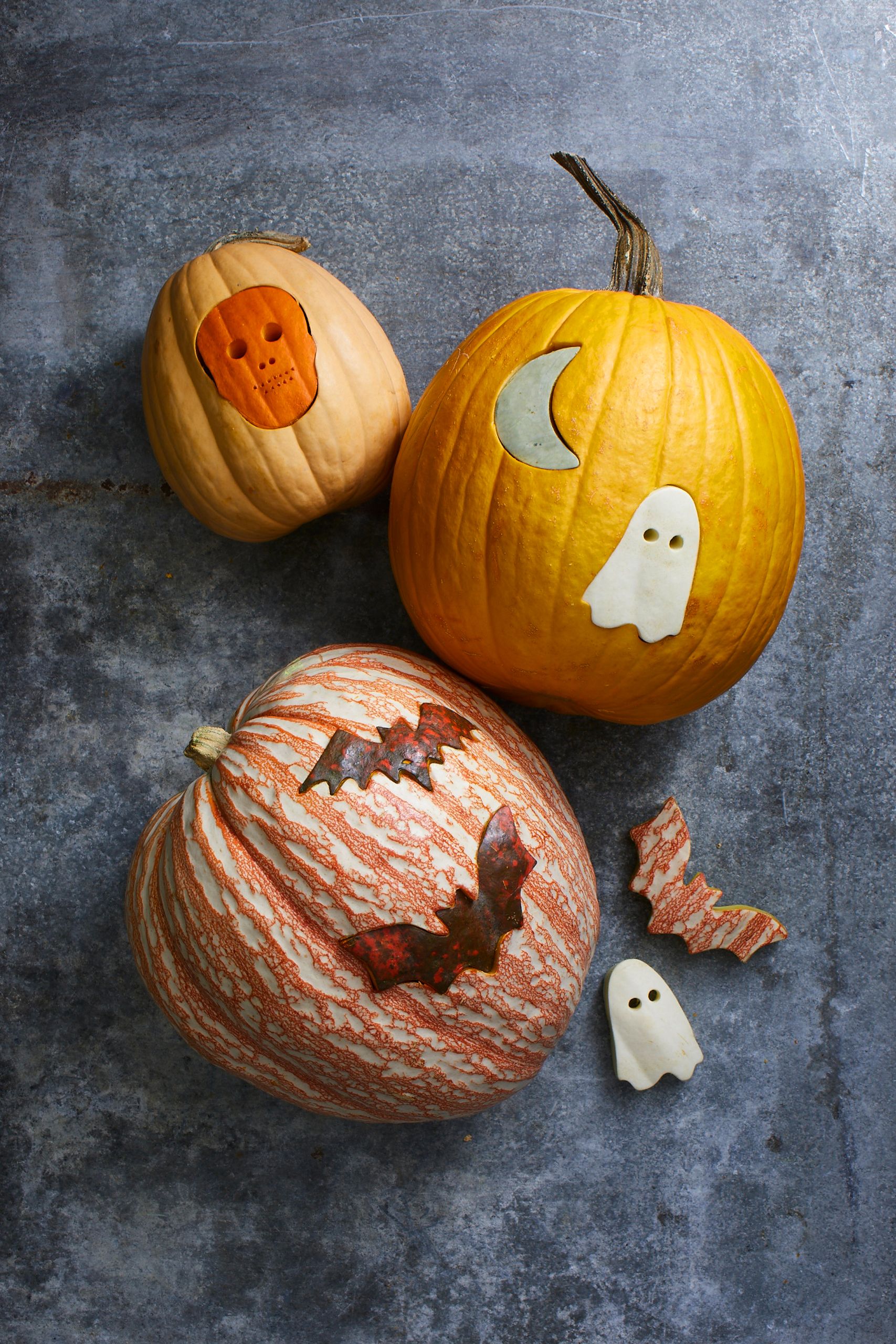 Halloween Pumpkins, Autumn Holiday. Pumpkin House with Cut Out