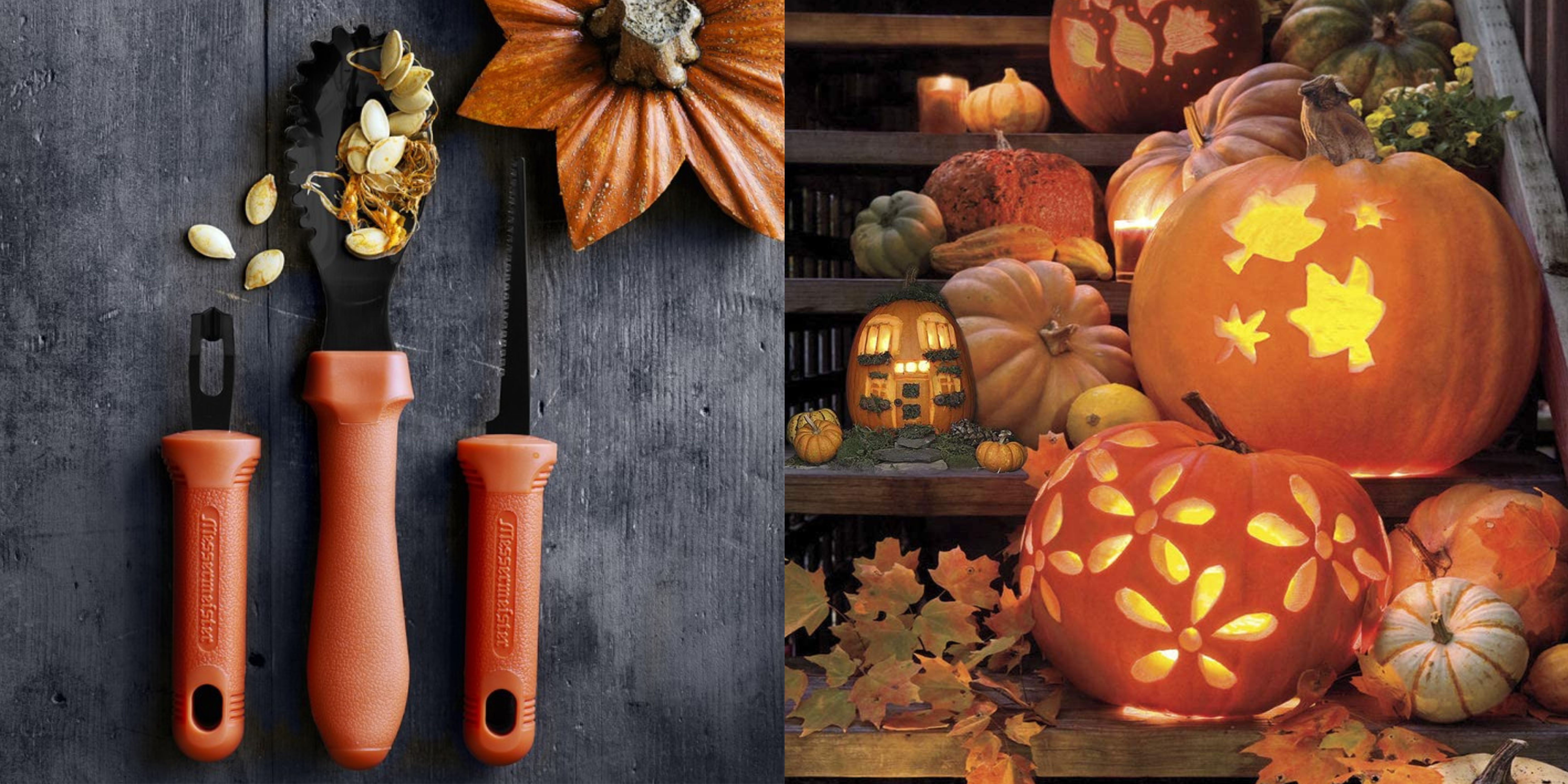 Halloween Pumpkin Carving Kit - Set of 15