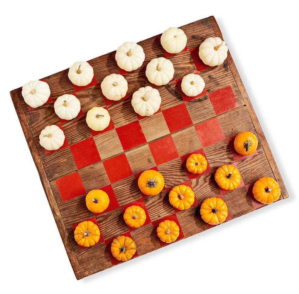 pumpkin checkers