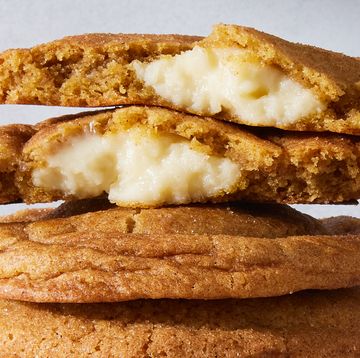 pumpkin cookies with a cheesecake filling