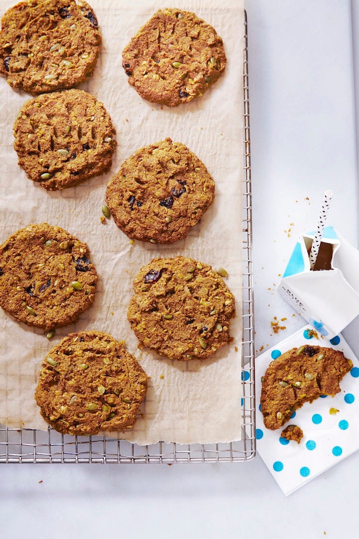 pumpkin cherry breakfast cookies