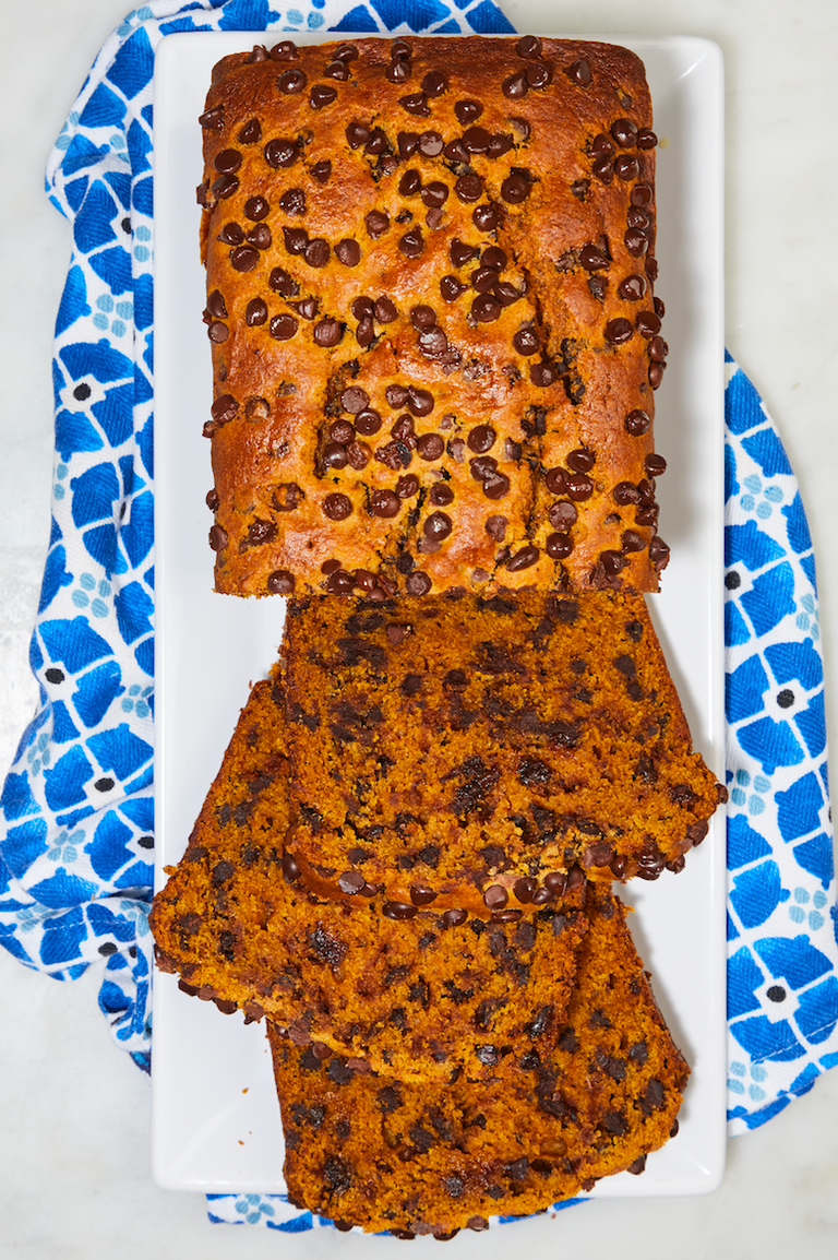 pumpkin chocolate chip bread