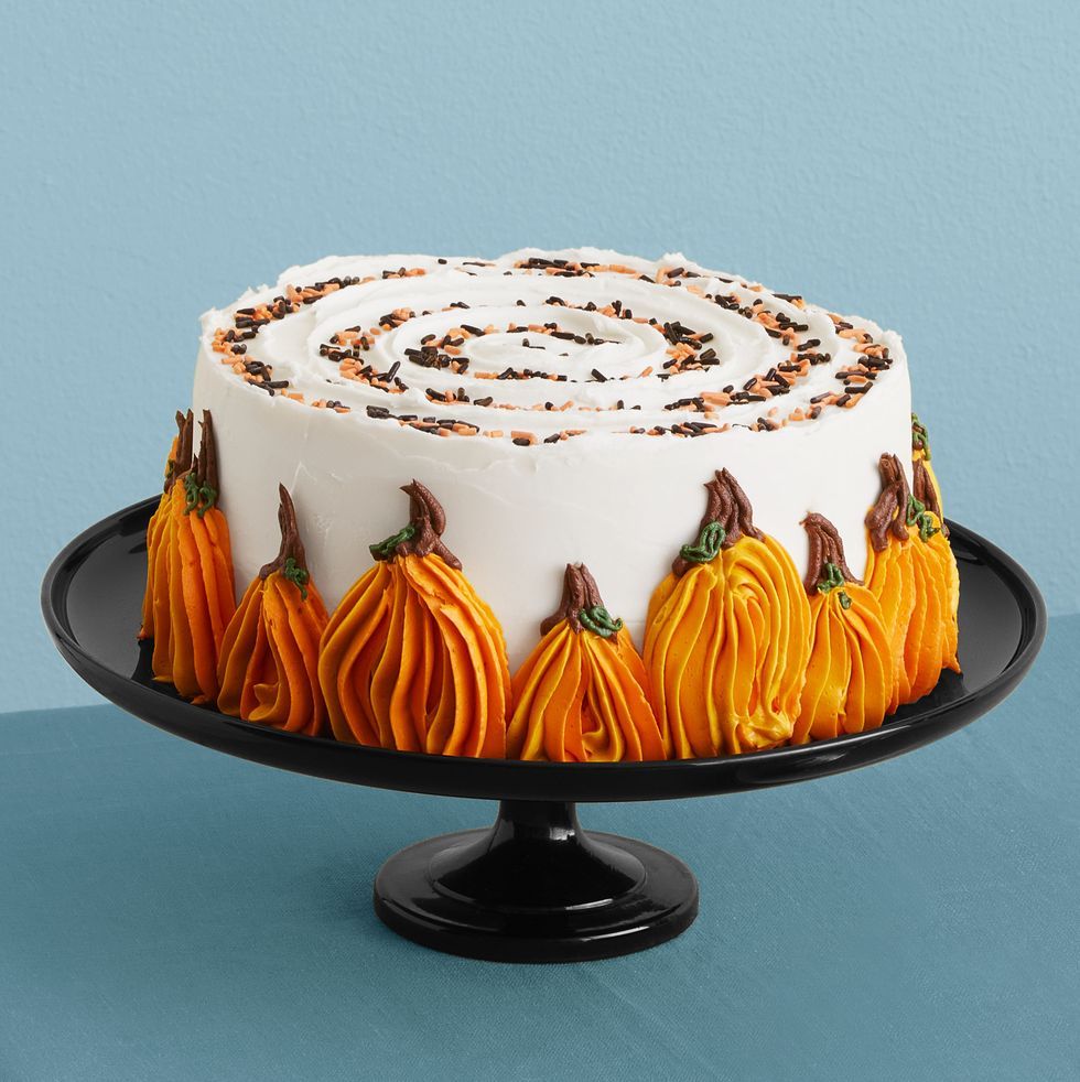 Triple Layer Pumpkin Chocolate Chip Cake - What's Gaby Cooking