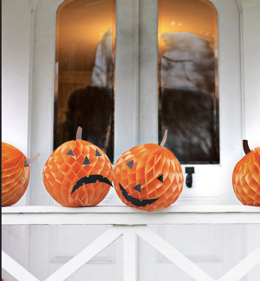 Paper Pumpkin Lanterns - Made To Be A Momma