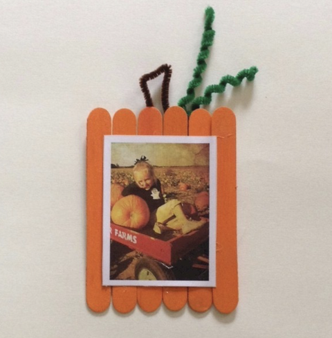 best pumpkin crafts like a picture frame
