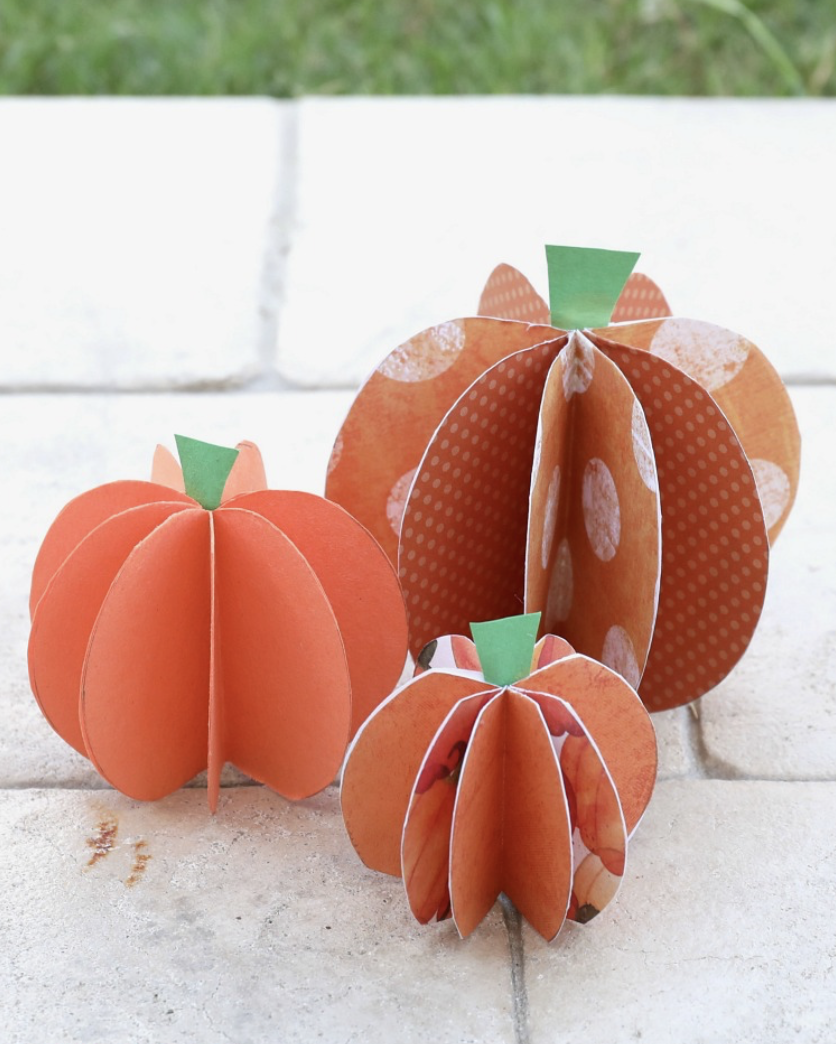 best pumpkin crafts from paper