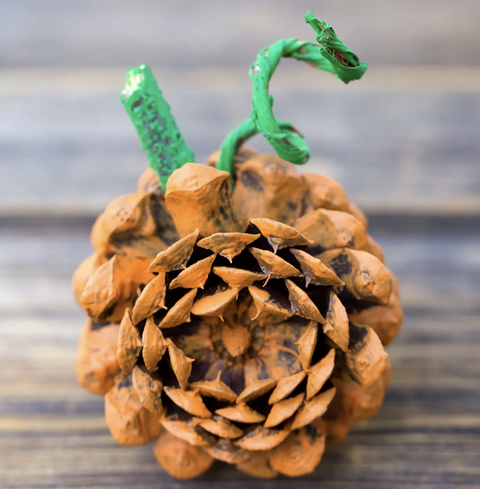 best pumpkin crafts like a pinecone