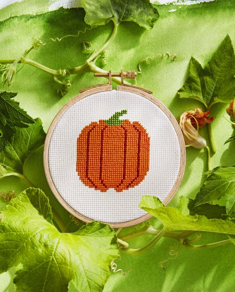 pumpkin cross stitch pattern