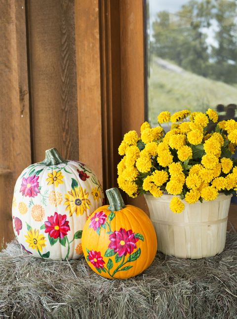 pumpkin decorating ideas flowers