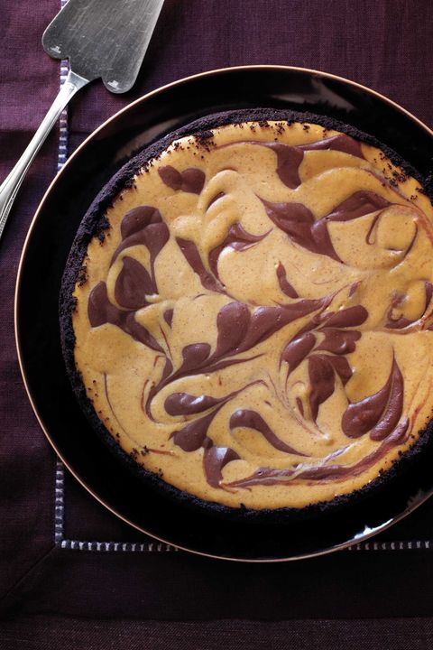 pumpkin desserts swirled chocolate and pumpkin cheesecake