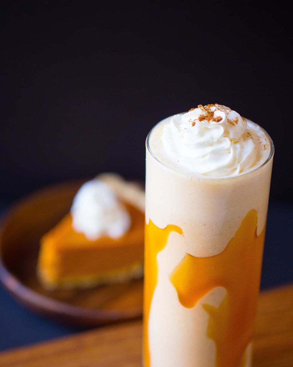 pumpkin pie butter pecan milkshake