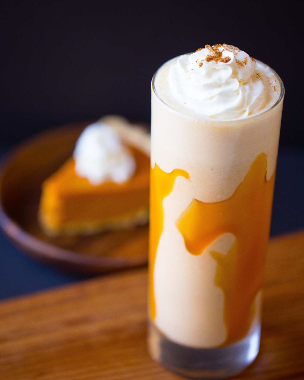 pumpkin pie butter pecan milkshake