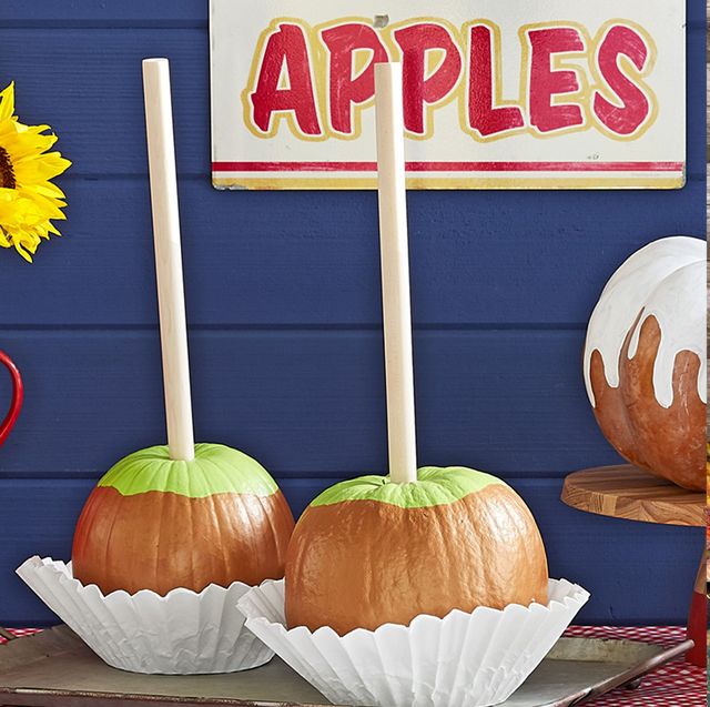 easy pumpkin painting ideas including caramel apple lookalikes and pendleton blanket patterns
