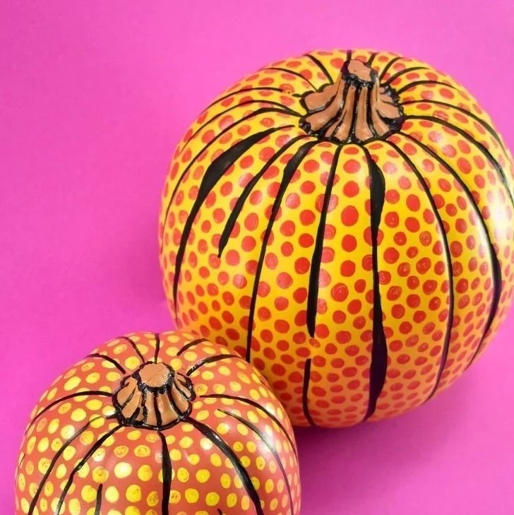 diy pop art pumpkins inspired by roy lichtenstein