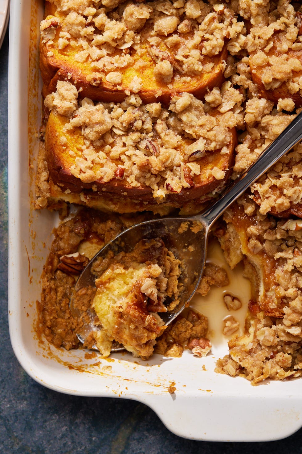 pumpkin pie french toast bake