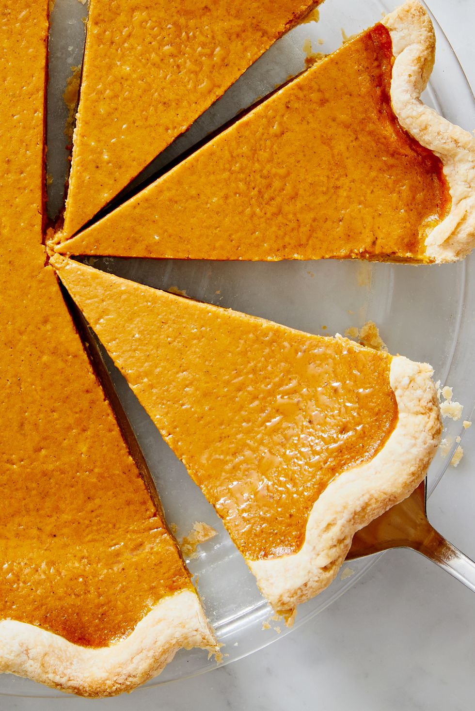 pumpkin pie with homemade flaky crust