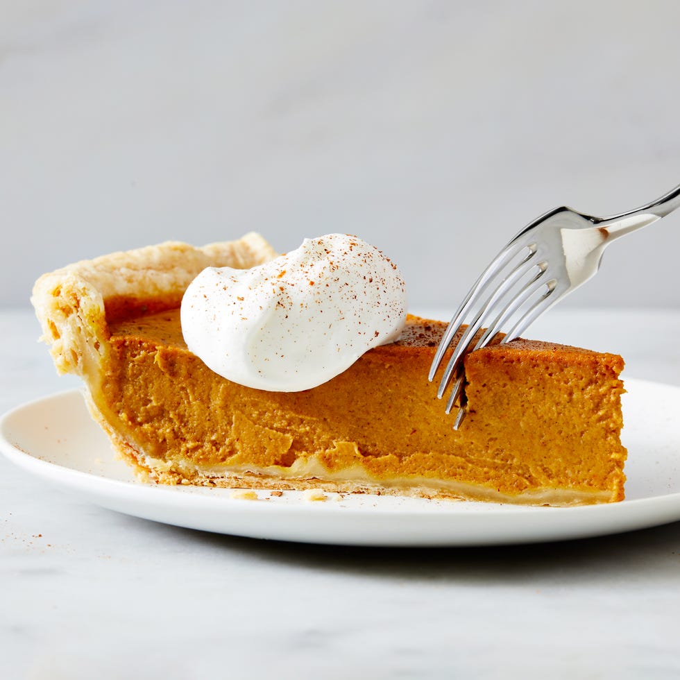 pumpkin pie with homemade flaky crust