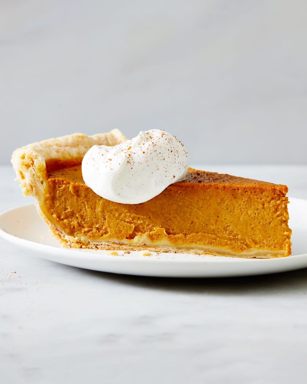 pumpkin pie with homemade flaky crust