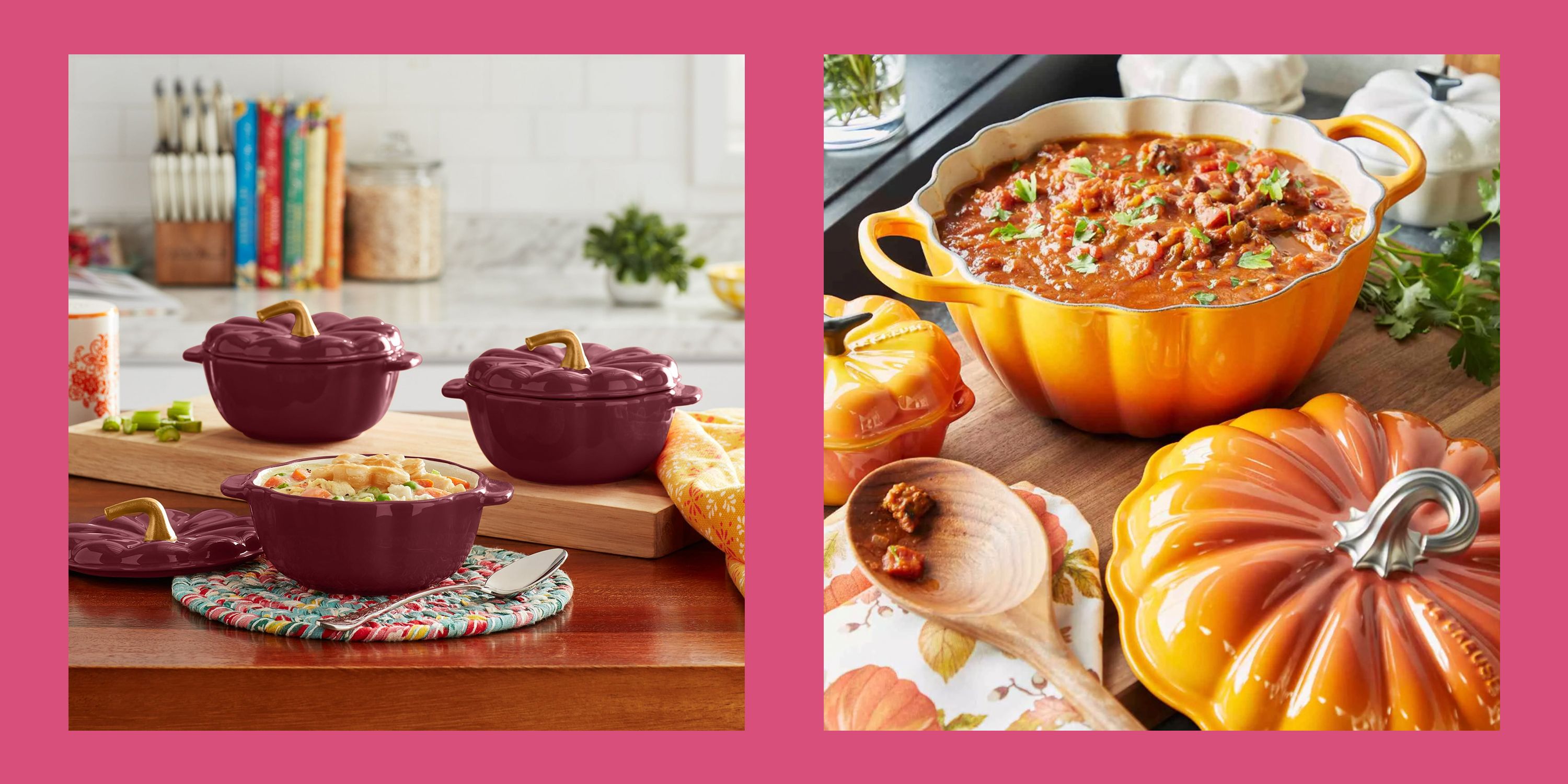 Pumpkin Casserole popular Dish With Lid & Wood Stirrer