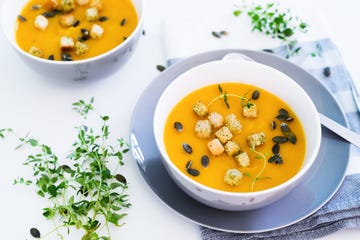 sopa de calabaza para incluir en tu dieta exprés