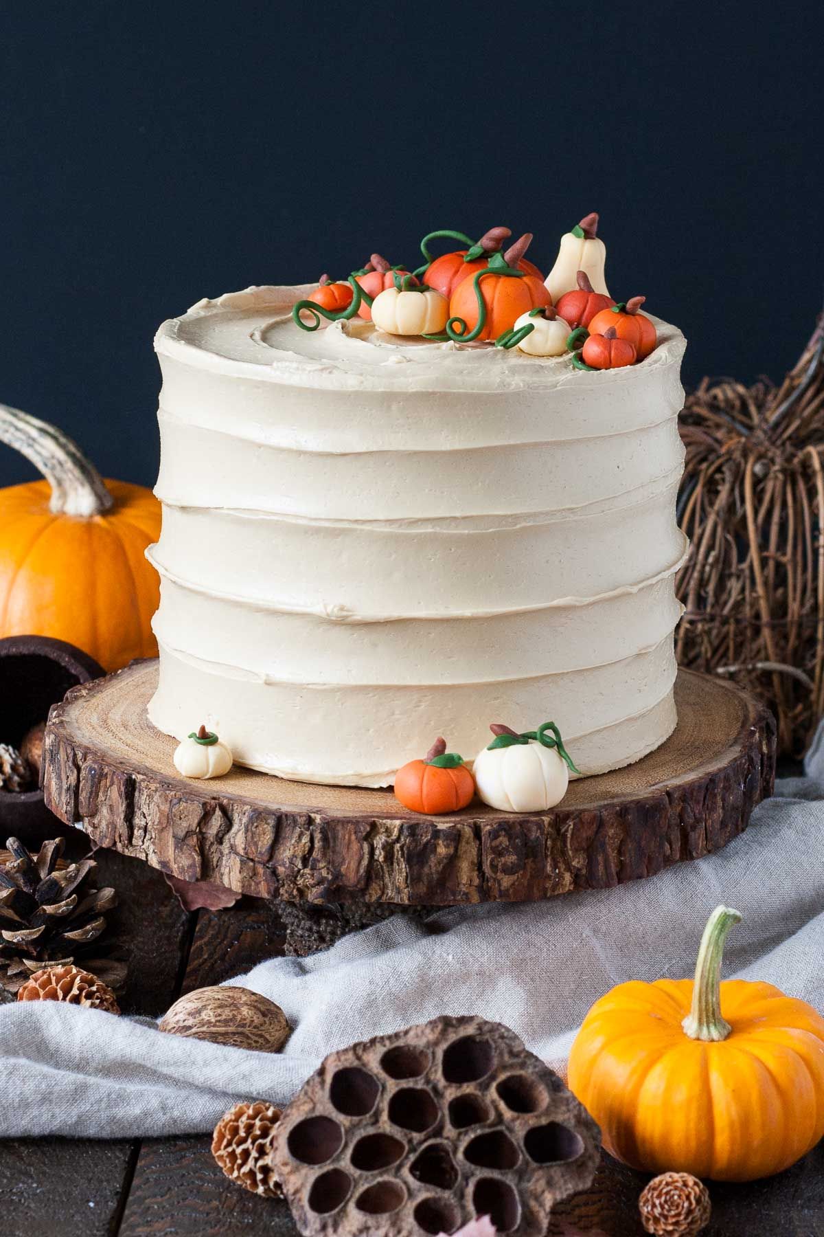 Perfect Pumpkin Layer Cake Recipe - Sugar & Sparrow