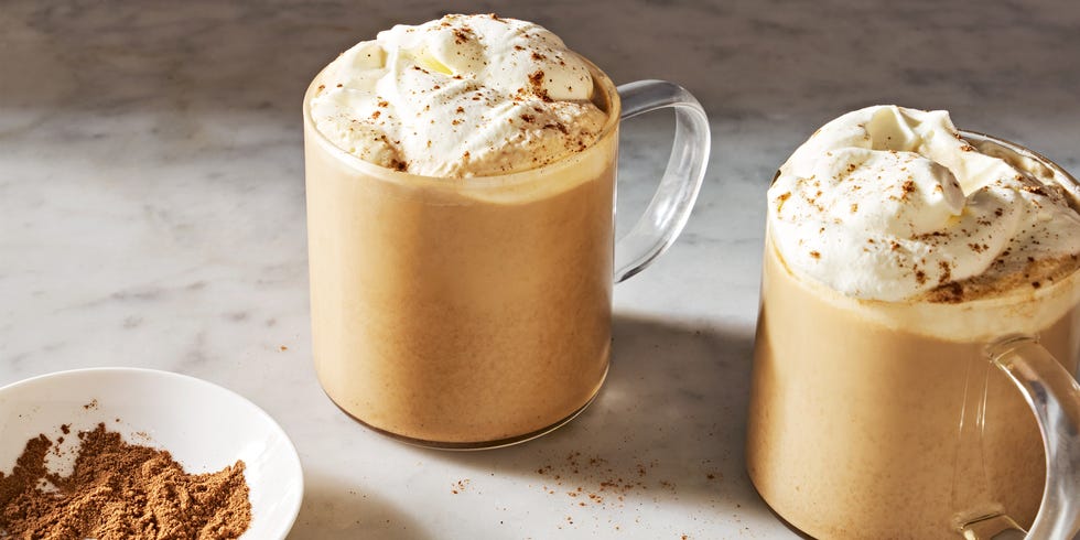 pumpkin spice latte with whipped cream