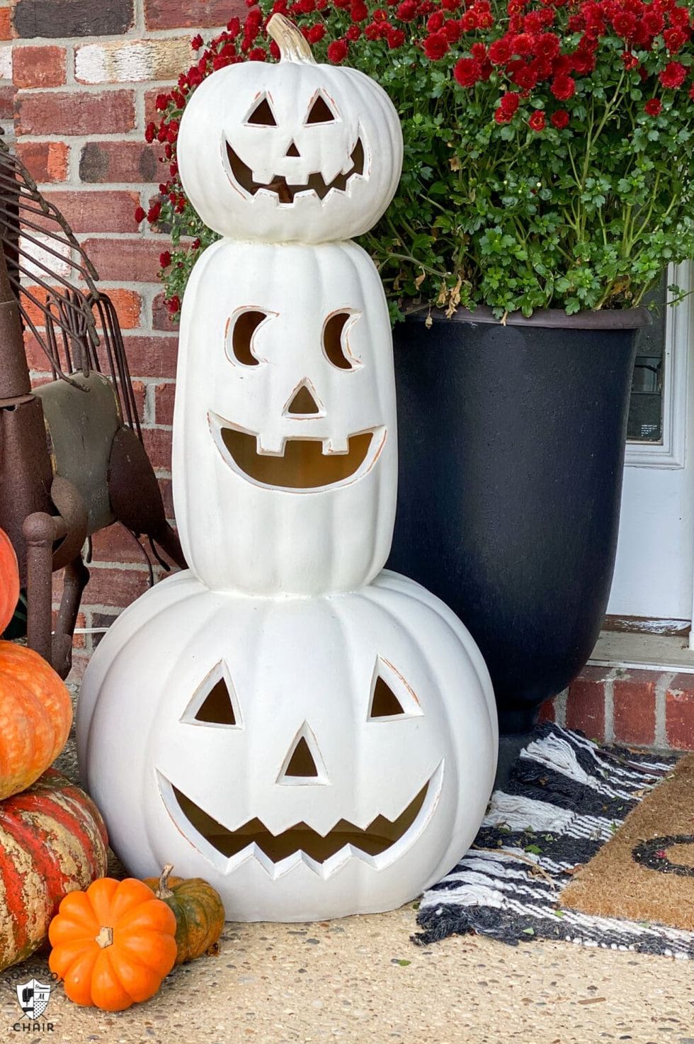pumpkin carving ideas upcycled topiary