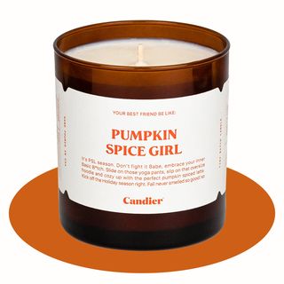 pumpkin spice girl candle