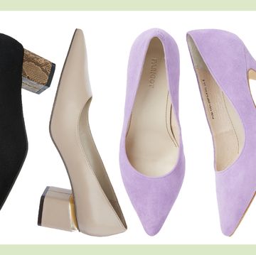 Footwear, High heels, Court shoe, Shoe, Leather, Font, Basic pump, 
