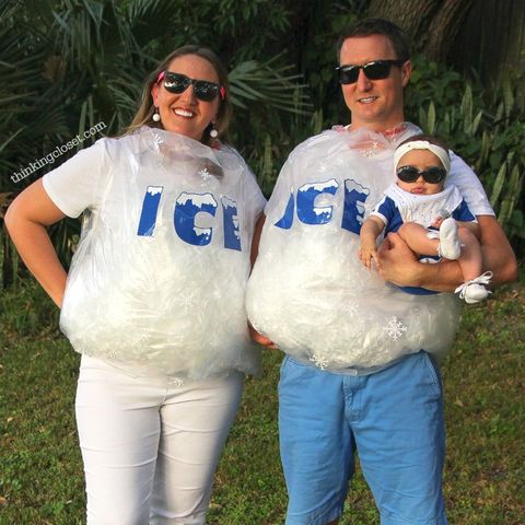 punny halloween costumes  ice ice baby