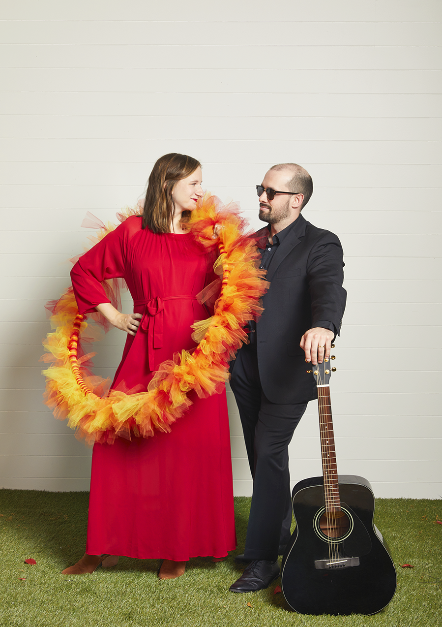 a man and woman dancing