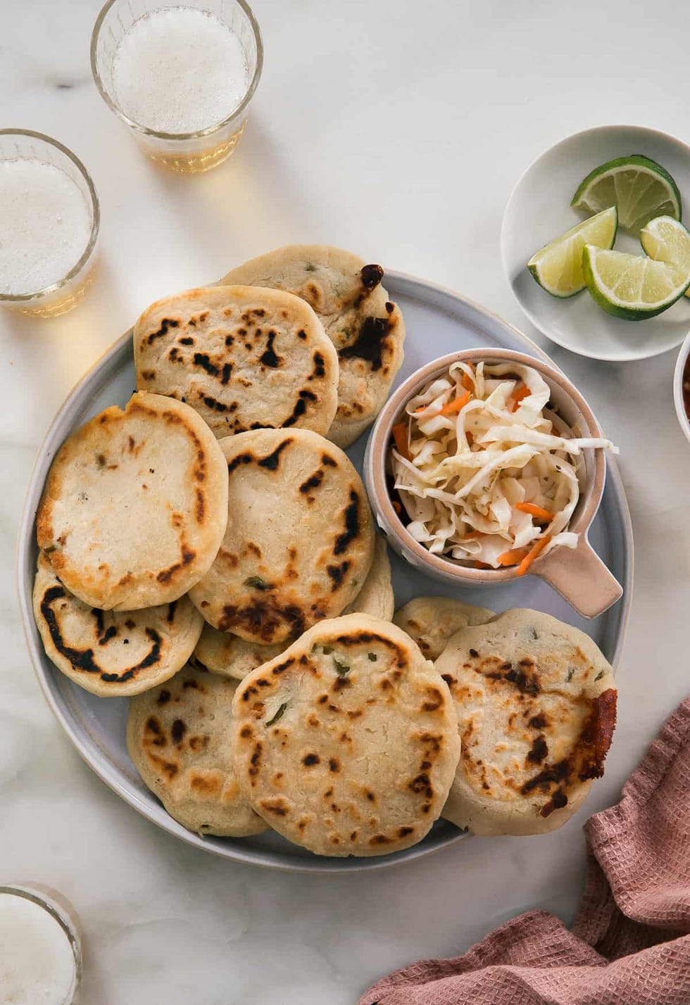 pupusas with curtido
