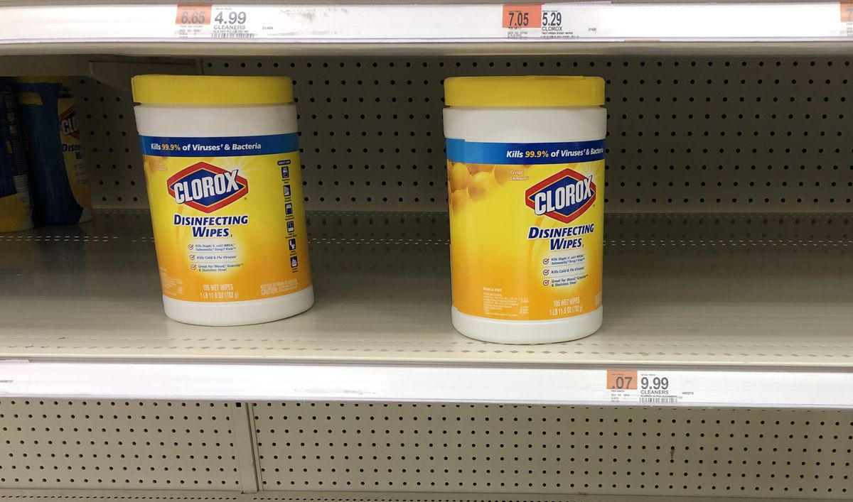 cleaning supplies in low stock near rhode island