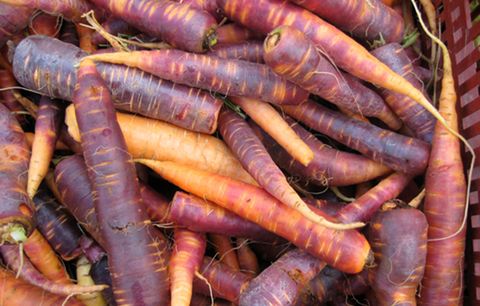 Purple carrots. 