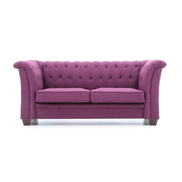 Purple tufted deals couch