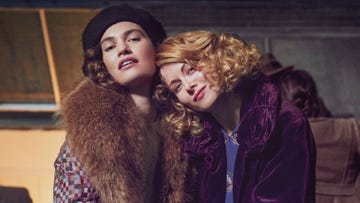 pursuit of love lily james and emily beecham