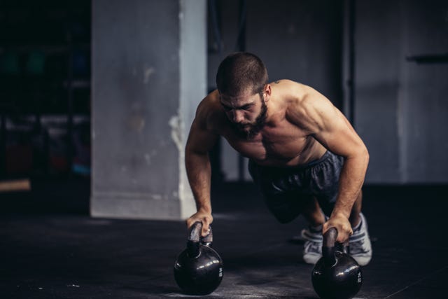 Weights, Physical fitness, Exercise equipment, Muscle, Arm, Shoulder, Chest, Kettlebell, Fitness professional, Bodybuilding, 