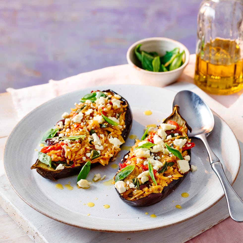puttanesca stuffed aubergines