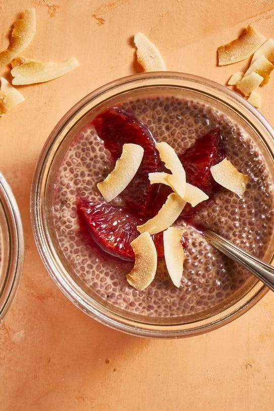 Blood Orange and Coconut Chia Pudding blood orange and coconut chia pudding