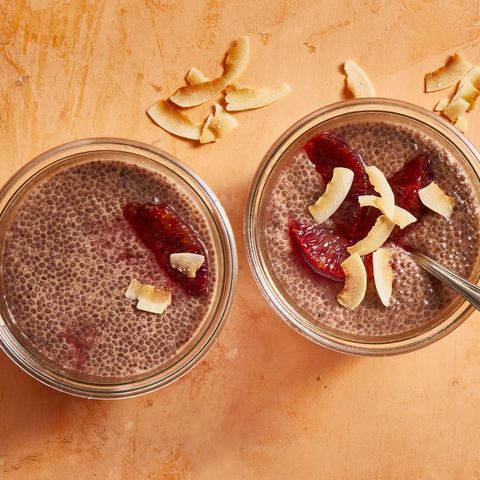 healthy breakfast recipes for weight loss blood orange coconut chia pudding