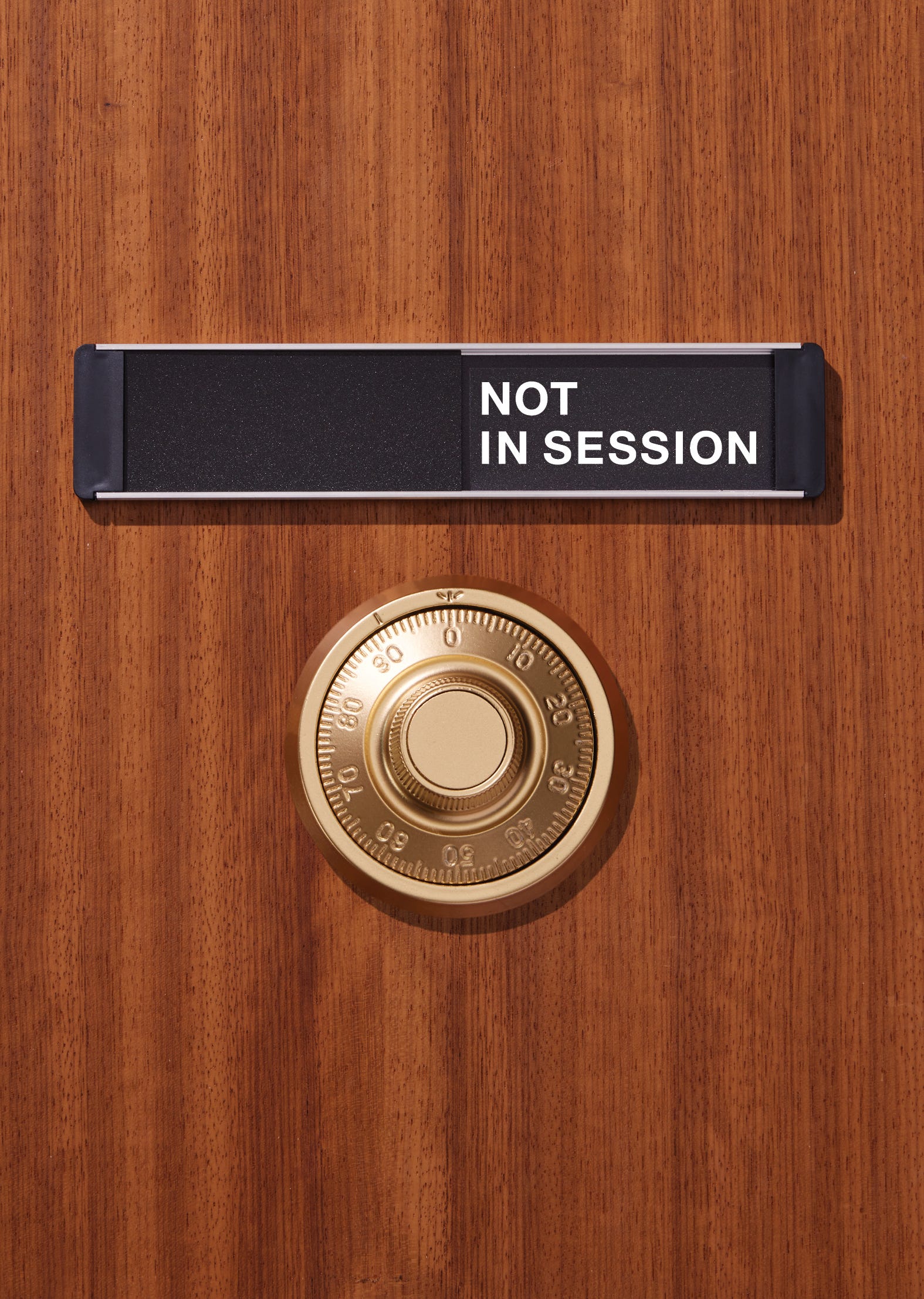 therapist not in session sign