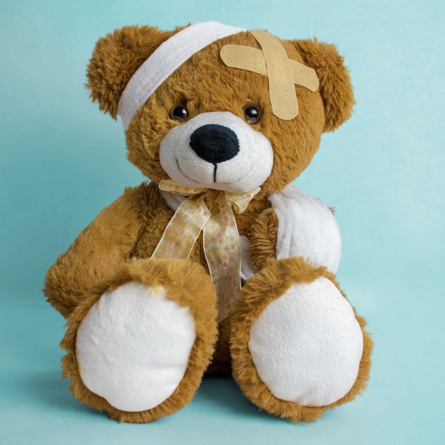 injured teddy bear hospital, pediatrician, pediatrics, children's health