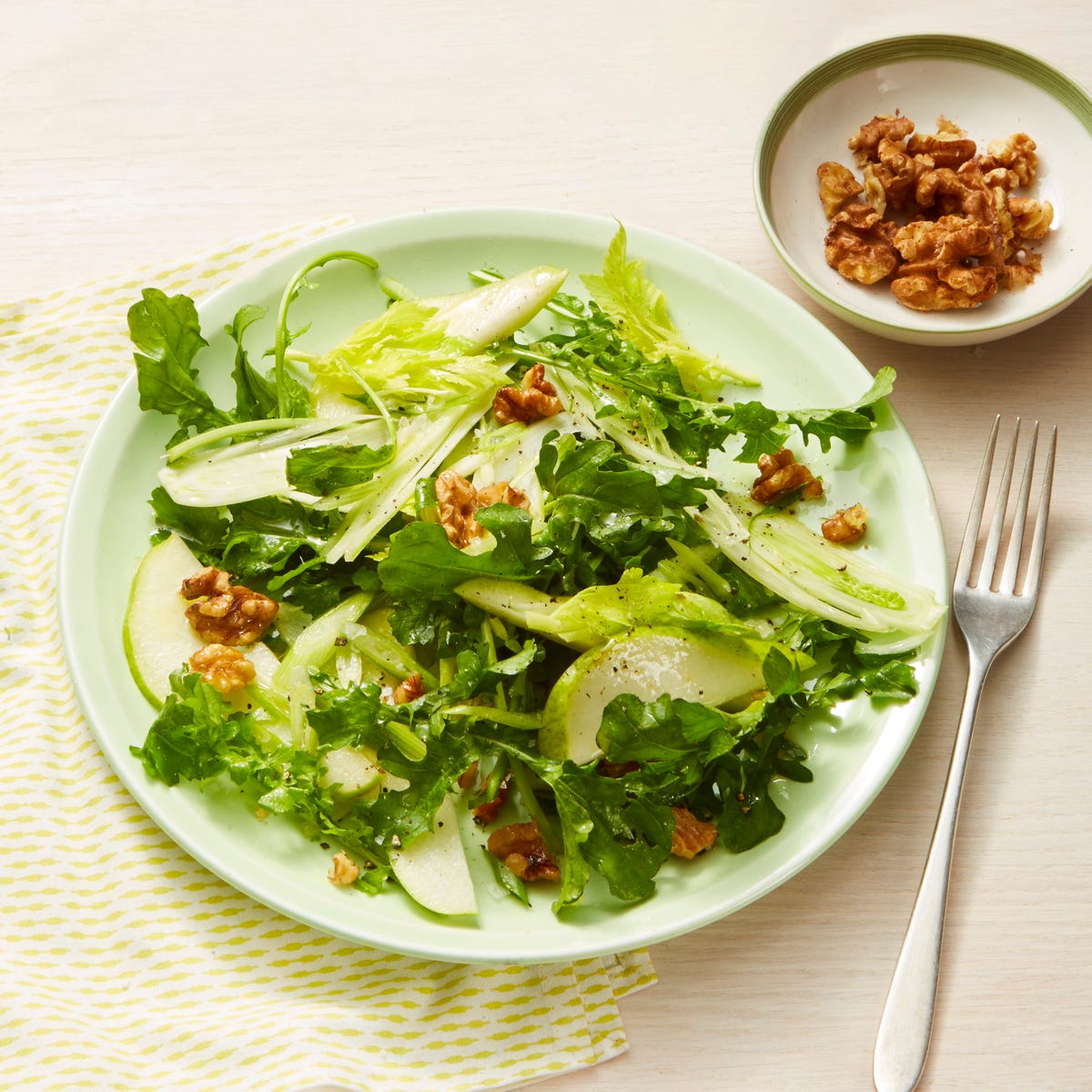 Pear and Spiced Walnut Salad — Healthy Winter Salad Recipe