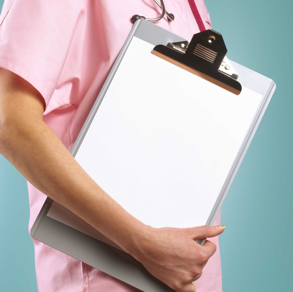 doctor holding blank clip board healthcare healthcare worker